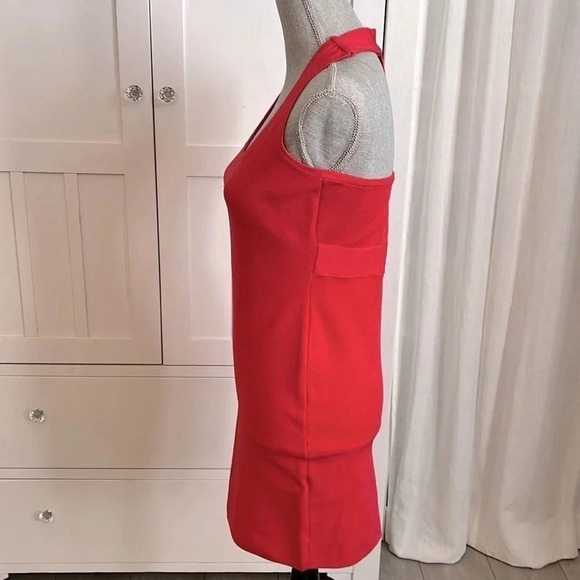 NWOT Coral Bodycon Bandage Racerback Dress, Size L - Picture 3 of 8